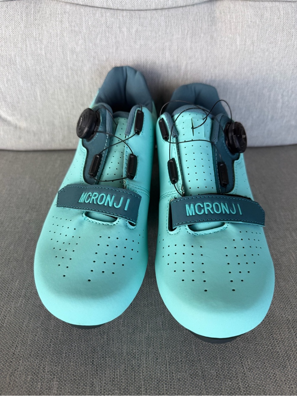 MCRONJI Mint Cycling Shoes EU 41 US 8-9.5 Look Delta Peloton Cleats Clips